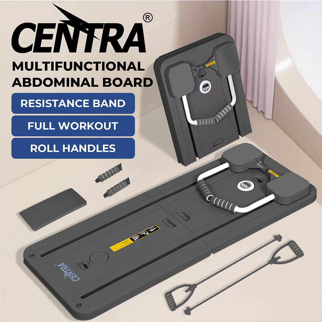 Centra Multifunctional Abdominal Board Pilates Reformer Set Elbow Support Grey