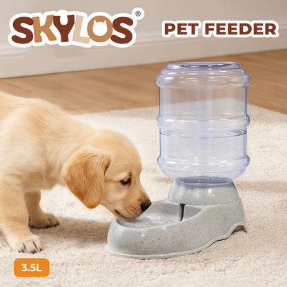 Skylos Automatic Pet Waterer 3.5L Plastic Dispenser Station for Cat and Dog