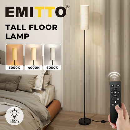 Emitto Led Floor Lamp Bedside Light Dimmable Remote & Foot Switch Bulb Included