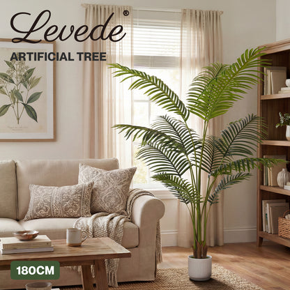 Levede Artificial Palm Tree Fake Plant Home Office Decor Realistic Faux Tree