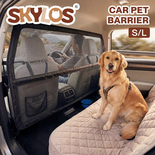 Skylos Dog Car Barrier Net Mesh Dog Guard Universal Vehicle Pet Safety Gate