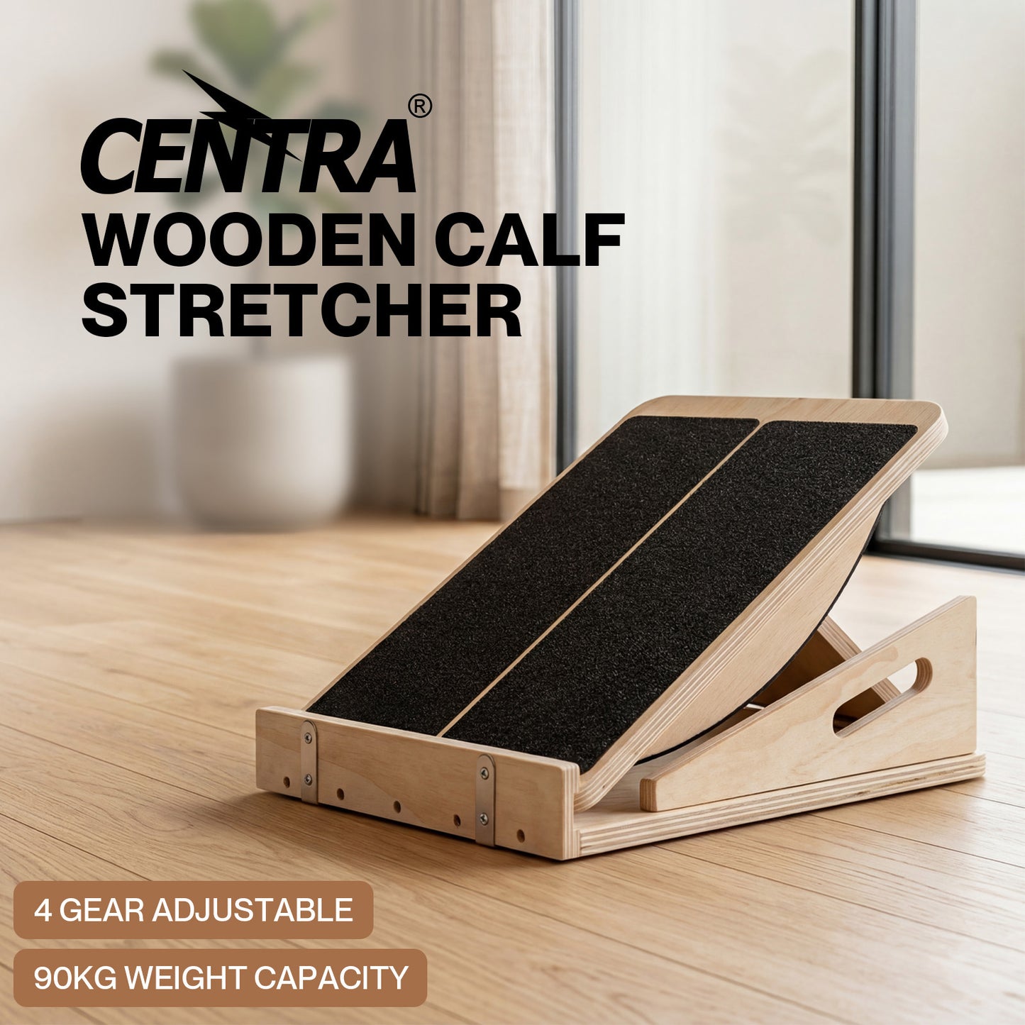 Centra Calf Stretch Board Balance Trainer Slant Board Incline Angle Adjustable