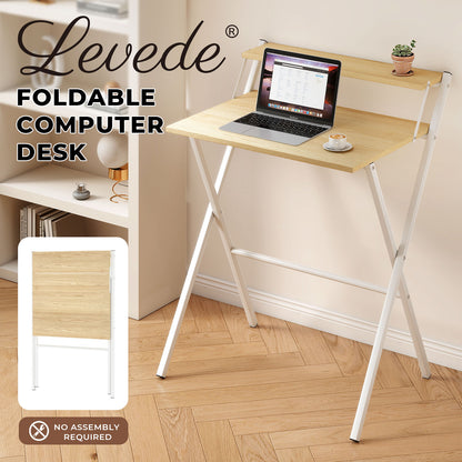 Levede Folding Computer Desk Office PC Laptop Table Compact Study Workstation