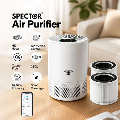 Spector Air Purifier and Filter H13 HEPA Smart Quiet APP Control for Home
