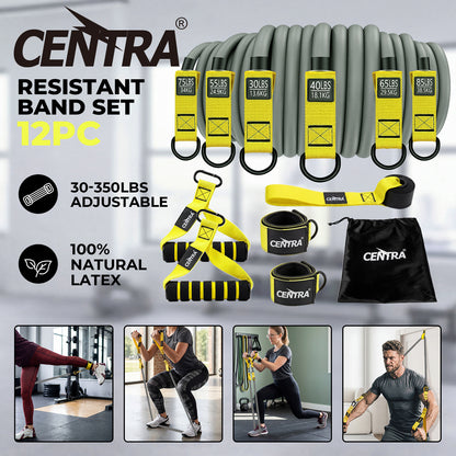 Resistance Bands Set with Handle Latex Home Crossfit Yoga Tube Strength Training