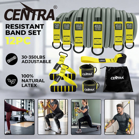 Resistance Bands Set with Handle Latex Home Crossfit Yoga Tube Strength Training