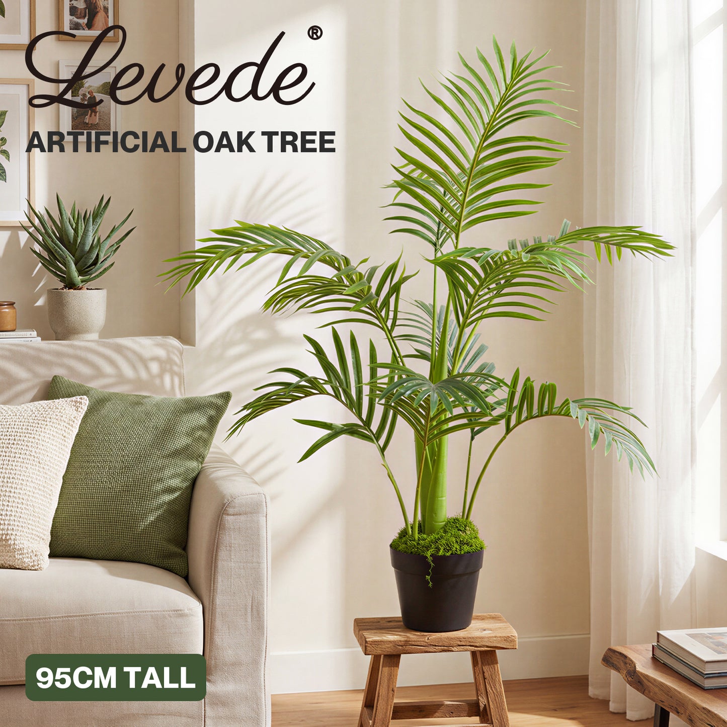 Levede Artificial Tree Fake Plant Indoor Home Office Decor Realistic Faux Tree