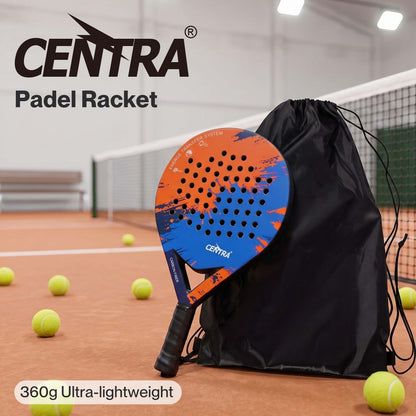 Centra Padel Tennis Racket  Carbon Fiber Face  360g  Black