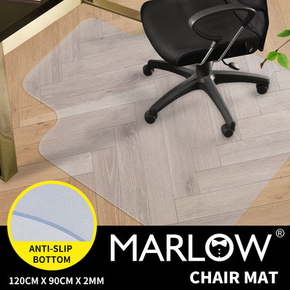 Marlow Chair Mat for Carpet Office Hard Floor Protectors PVC Non Slip 120X90
