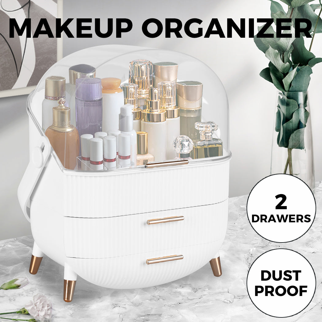 Ilus Cosmetic Storage Organiser Makeup Three Layer Skincare Display Case Box