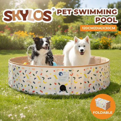 Skylos Pet Bath Dog Swimming Pool Foldable Paddling Pool Puppy Bathtub Portable