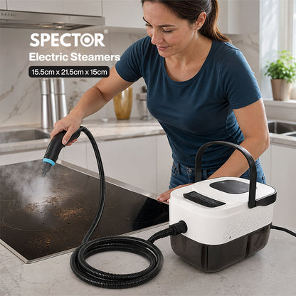 Spector Steam Cleaner Handheld 6 Settings with Tank 105°C Heat For Kitchen White