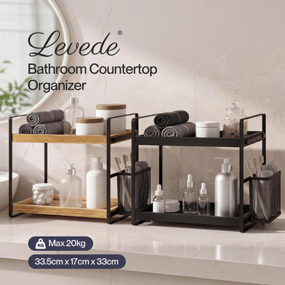 Levede 2 Tier Bathroom Organiser Countertop Perfume Skincare Storage Shelf