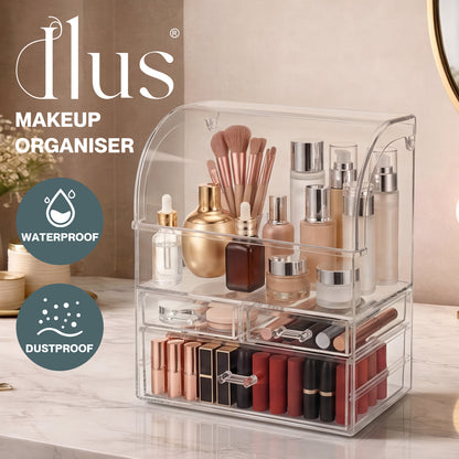 ilus Makeup Storage Organiser Acrylic Cosmetics Organizer Beauty Clear Color