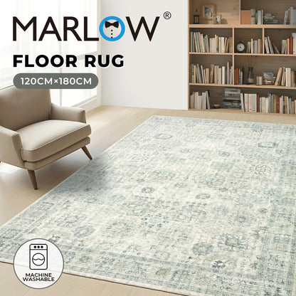 Marlow Floor Rug Washable Carpet Living Room Non Slip Modern Hallways 120x180cm