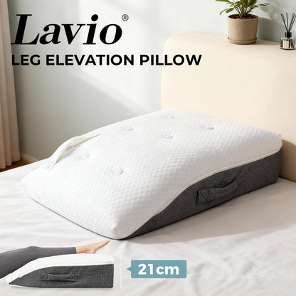 Lavio Leg Elevation Pillow Wedge Momory Foam For Knee Hip Lower Back Pain Relief