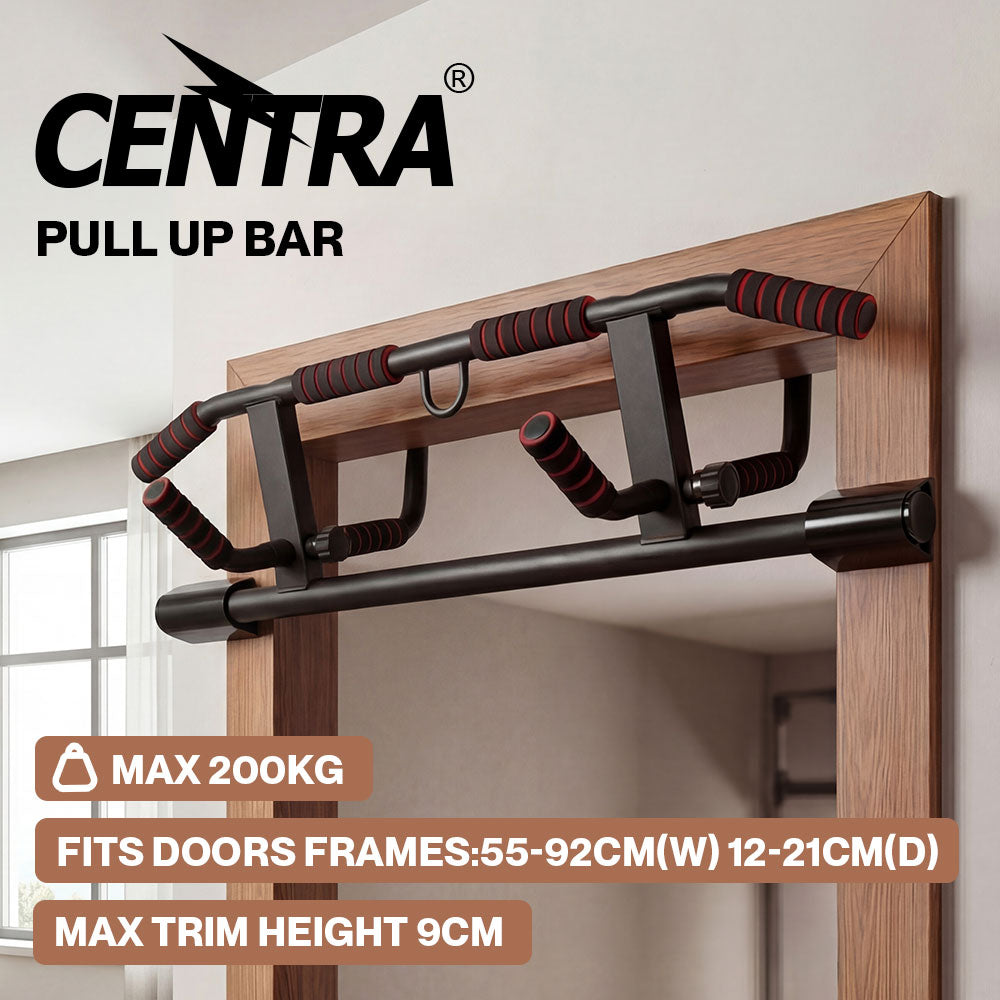 Centra Pull Up Bar Doorway Chin Up Bar Easier Strength Trainer Resistance Band