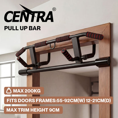 Centra Pull Up Bar Doorway Chin Up Bar Easier Strength Trainer Resistance Band