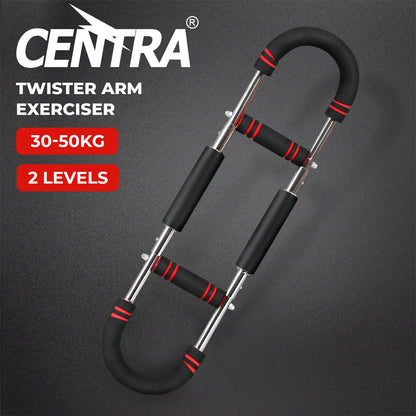 Centra Shaker Twister Arm Power Trainer Adjustable Chest Expander Bar 30-50kg