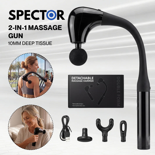 Spector Massage Gun Deep Tissue Back Muscle Percussion Massager Faster Relief