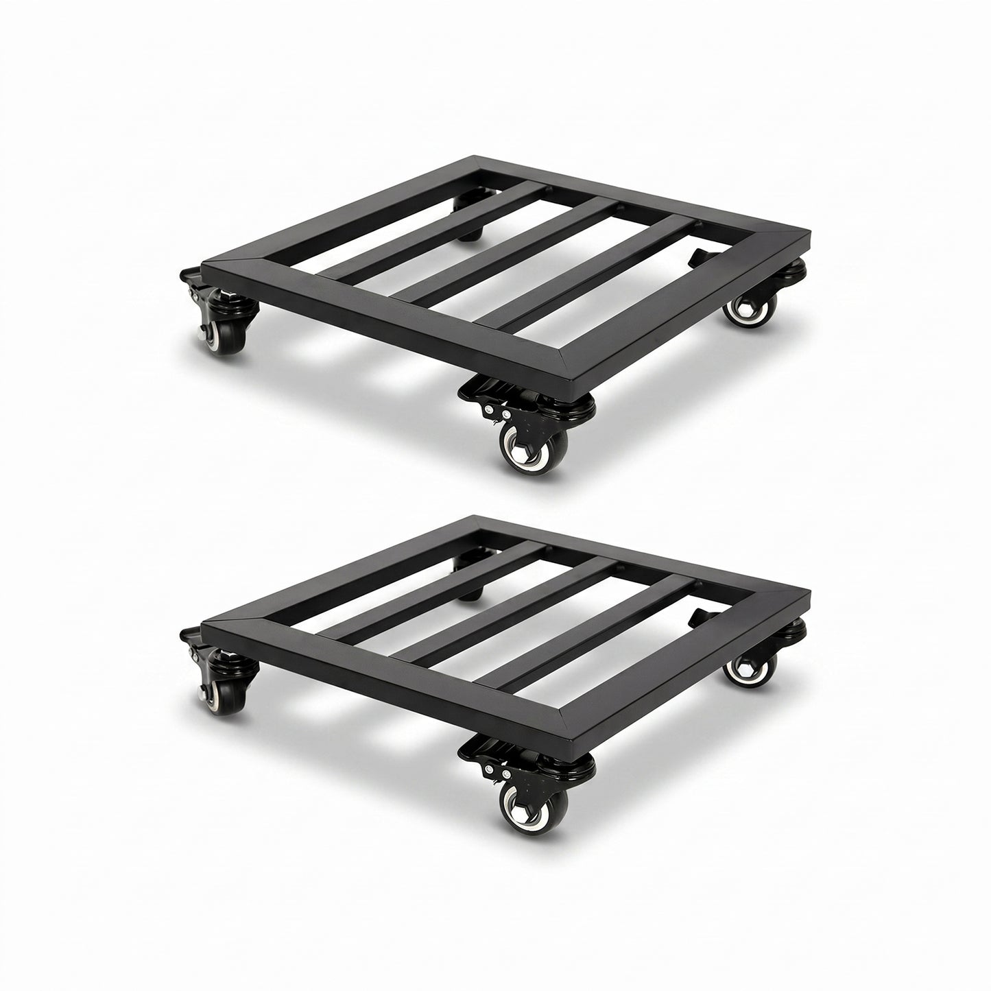 Toque Plant Caddy with Wheels Heavy Duty Rolling Plant Stand Trolley 2PCS