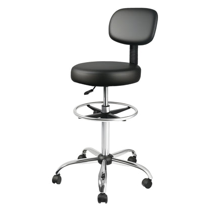 Levede Swivel Drafting Chair Ergonomic Stool Height Adjustable Footrest Backrest