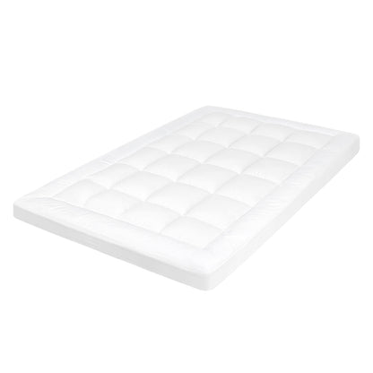 Lavio Mattress Topper Single 10CM Deep Washable Thick Soft Microfibre with Strap