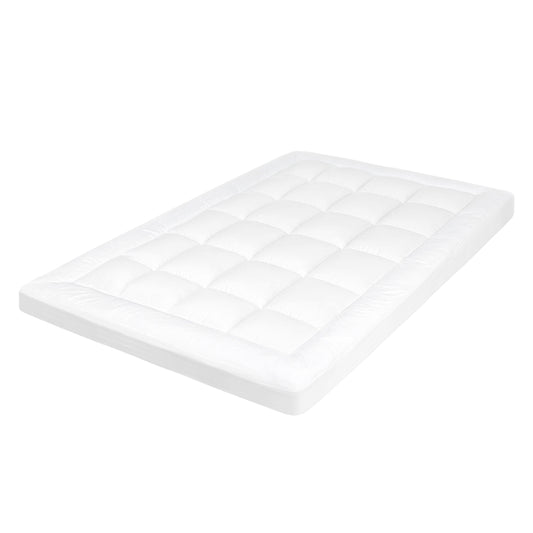 Lavio Mattress Topper Single 10CM Deep Washable Thick Soft Microfibre with Strap