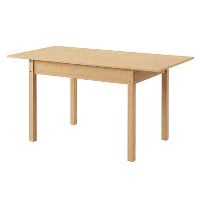 Levede Extendable Dining Table Oak Modern Rectangular Kitchen Table 4-6 Seat