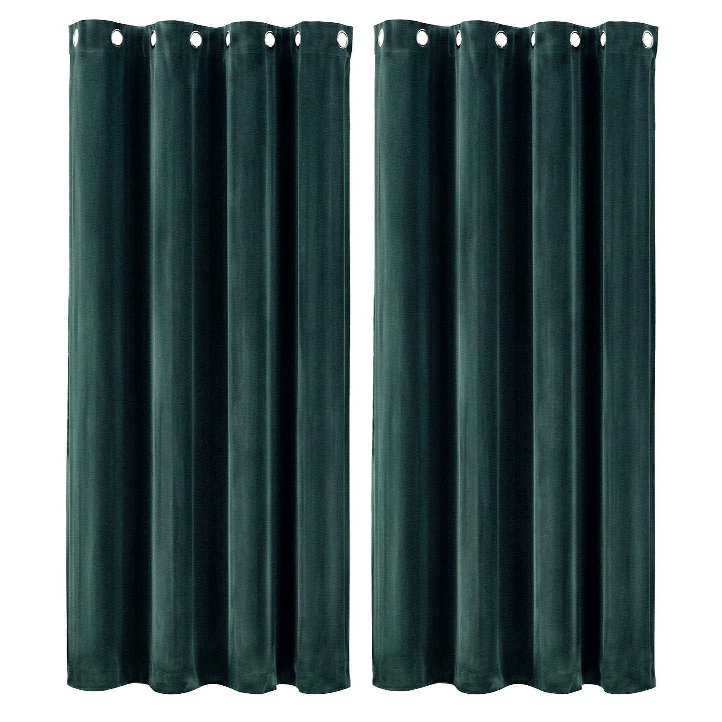 Marlow Thick Thermal Blackout Curtains Velvet Eyelet Ring Top Ready Made