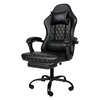 Levede Office Chair Gaming Racing Recliner Adjustable Spring Cushion Footrest