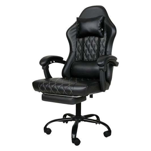 Levede Office Chair Gaming Racing Recliner Adjustable Spring Cushion Footrest
