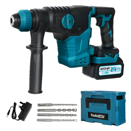 Traderight  21V Cordless Rotary Hammer Drill SDS Plus Concrete Impact Drill Tool