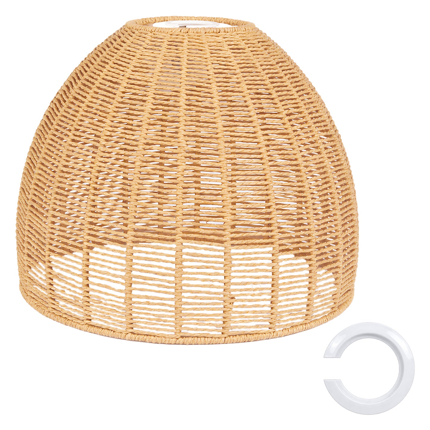 Emitto Ceiling Light Shade Pendant Woven Lampshade Natural Lightshade Easy Fit