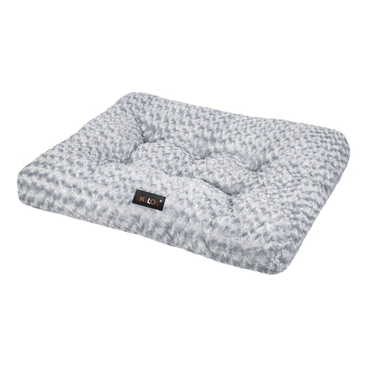 SKYLOS Large Dog Bed Plush Soft Rose Velvet Non-Slip Pet Crate Keneel Mat 3XL