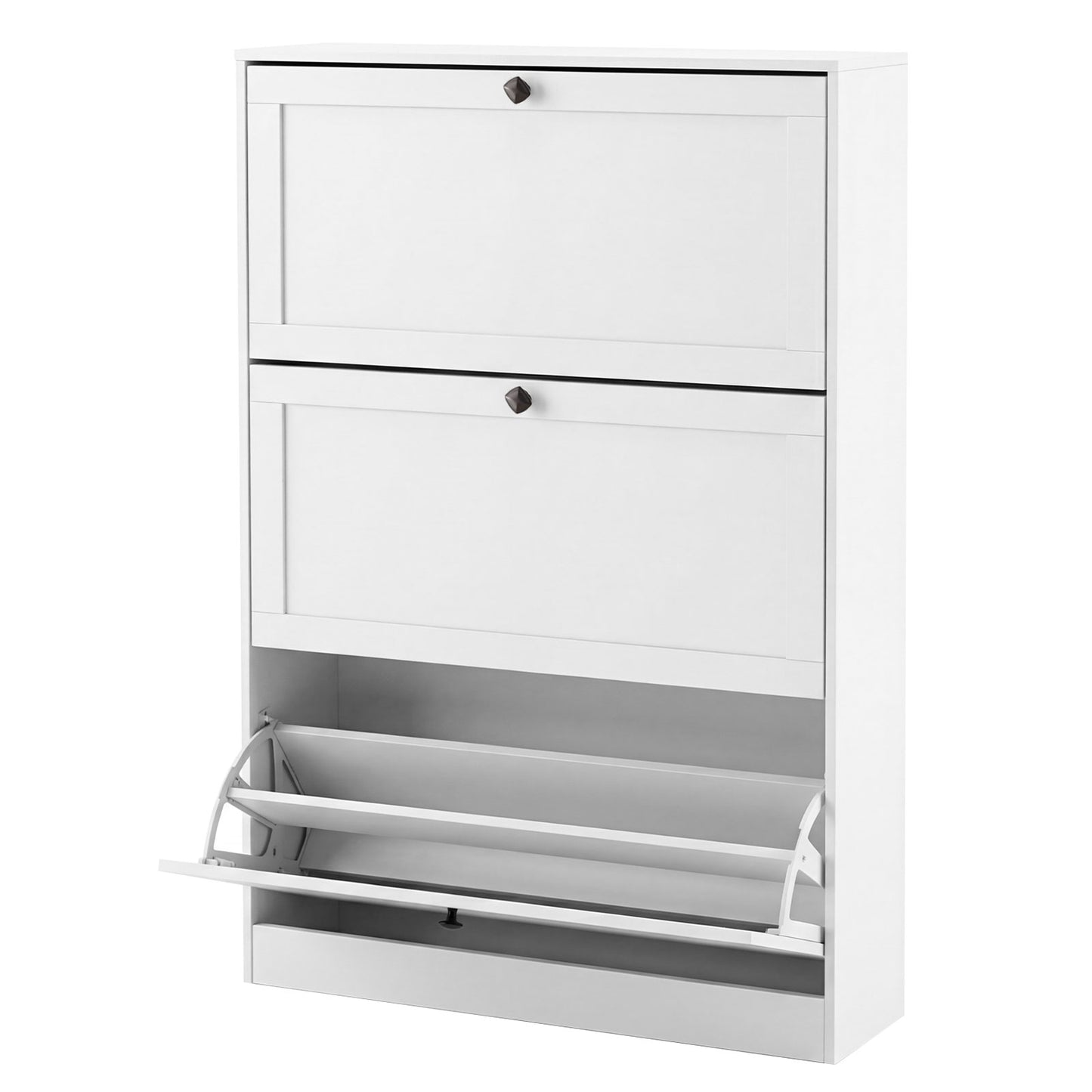 Levede Tall Shoe Cabinet Flip Shoe Storage Unit Slim Hallway Organiser
