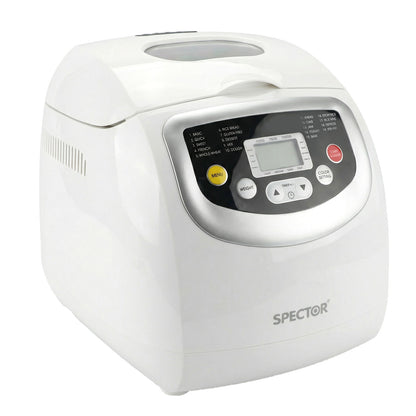 Spector Bread Maker 2lb Loaf Machine with 19 Programmer Timer 3 Crust Non-Stick