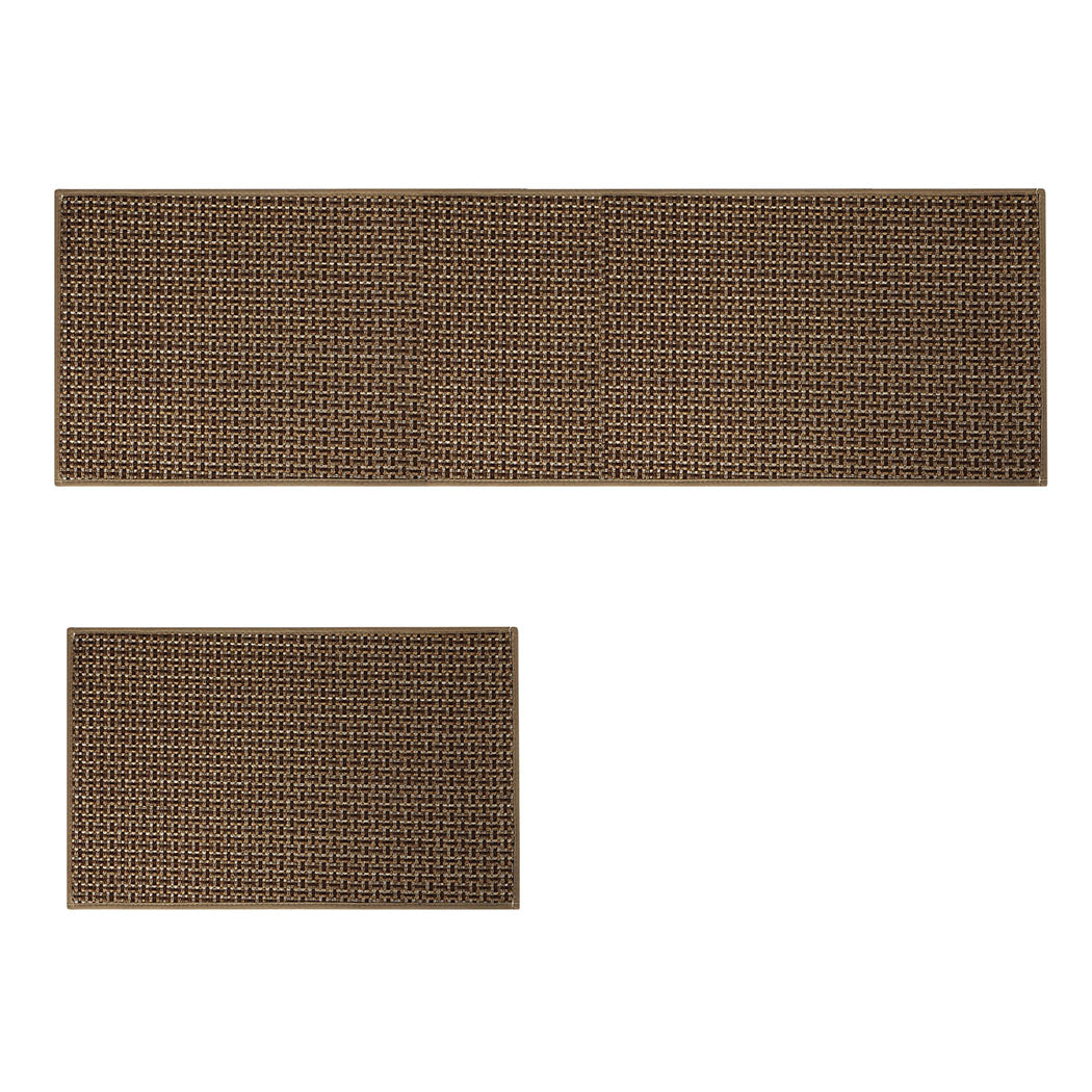 Marlow 2 Piece Kitchen Mat Runner Set Non-slip Washable Anti Fatigue Floor Mats