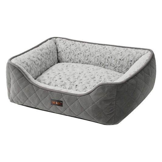 Skylos Large Dog Calming Bed Pet Puppy Fluffy Plush Cushion Waterproof  Washable