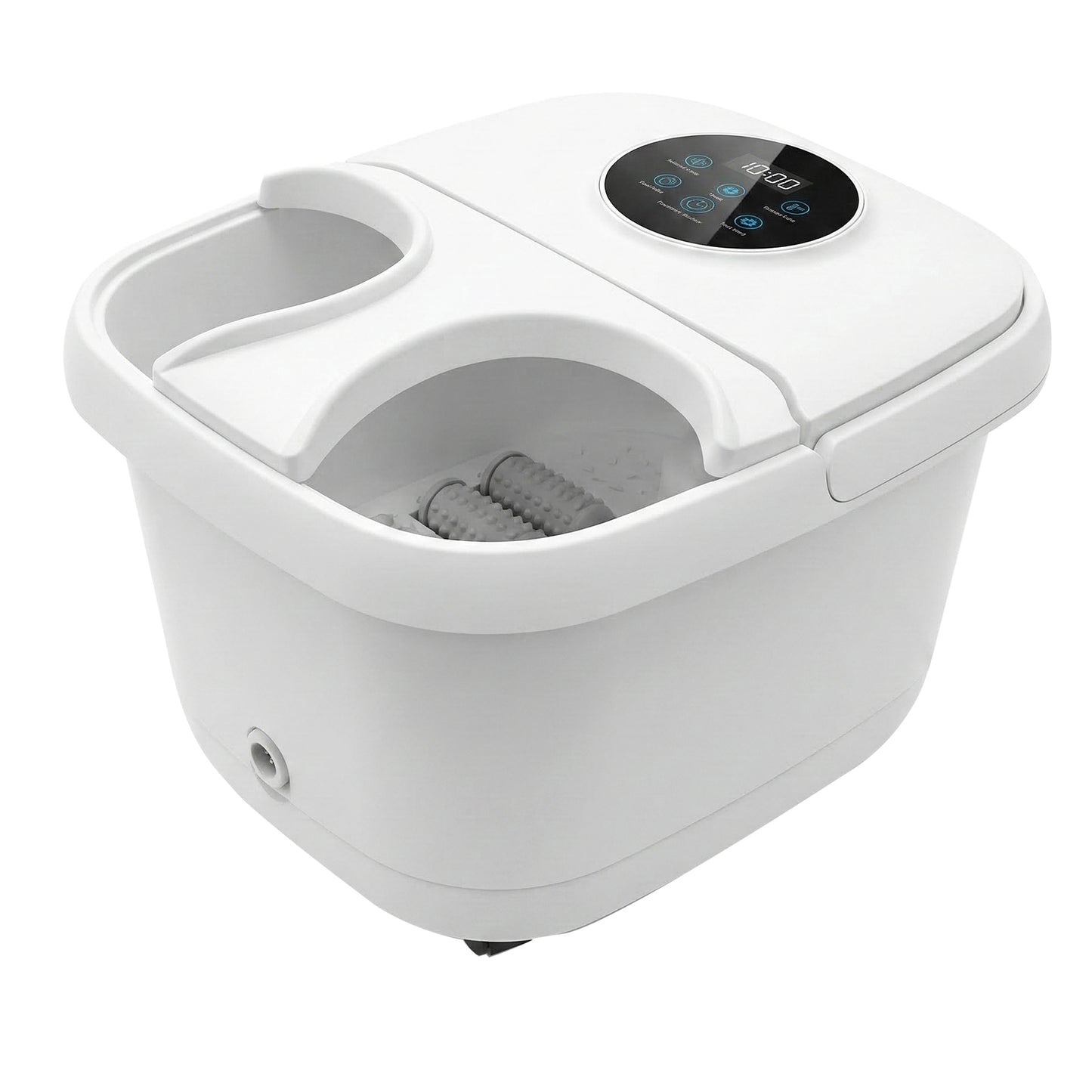 Spector Foot Spa Massager Bath Electric Heater Temperature Control Bubbles White