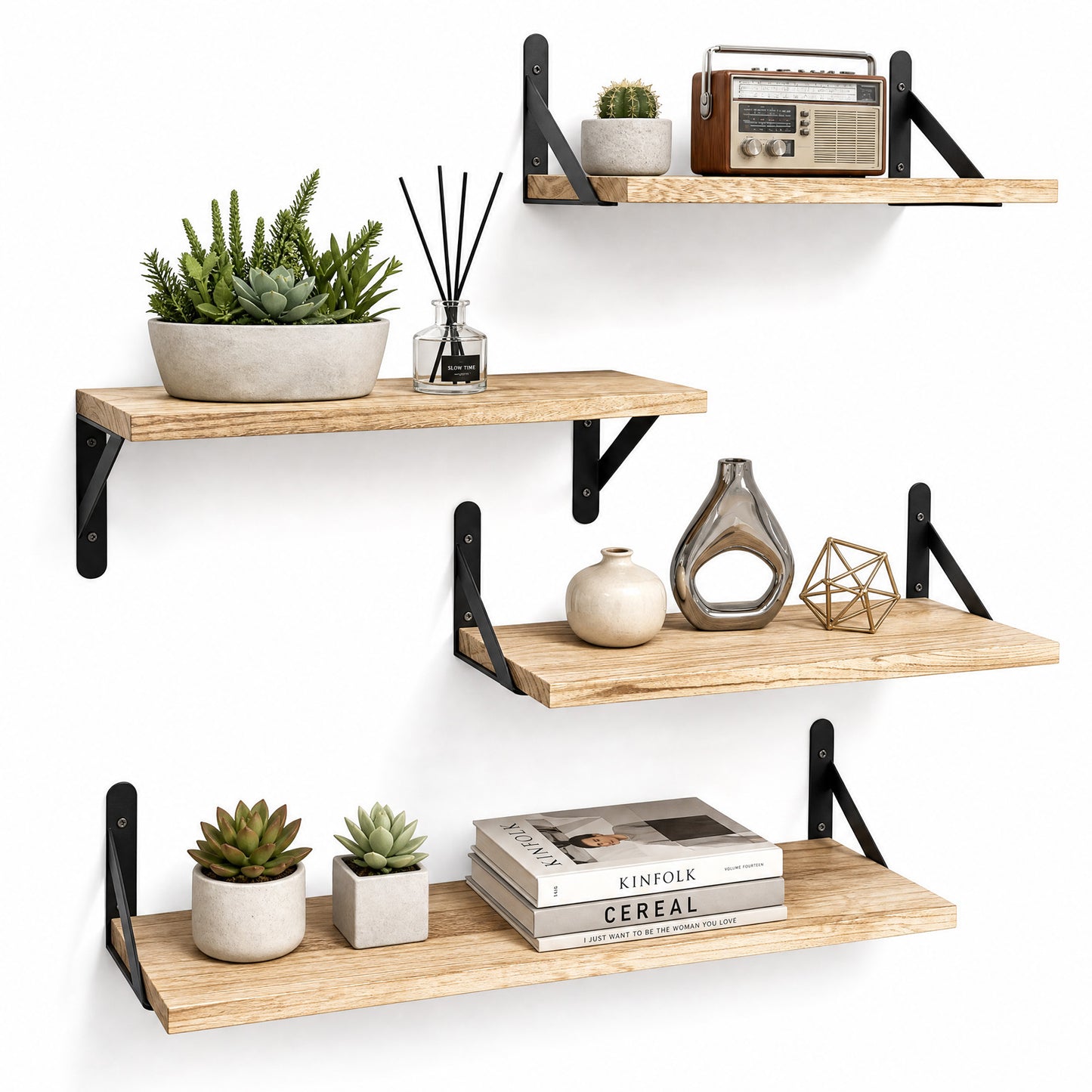 Levede Floating Shelves Wall Mounted Storage Collection Rustic Home Decor Shelf