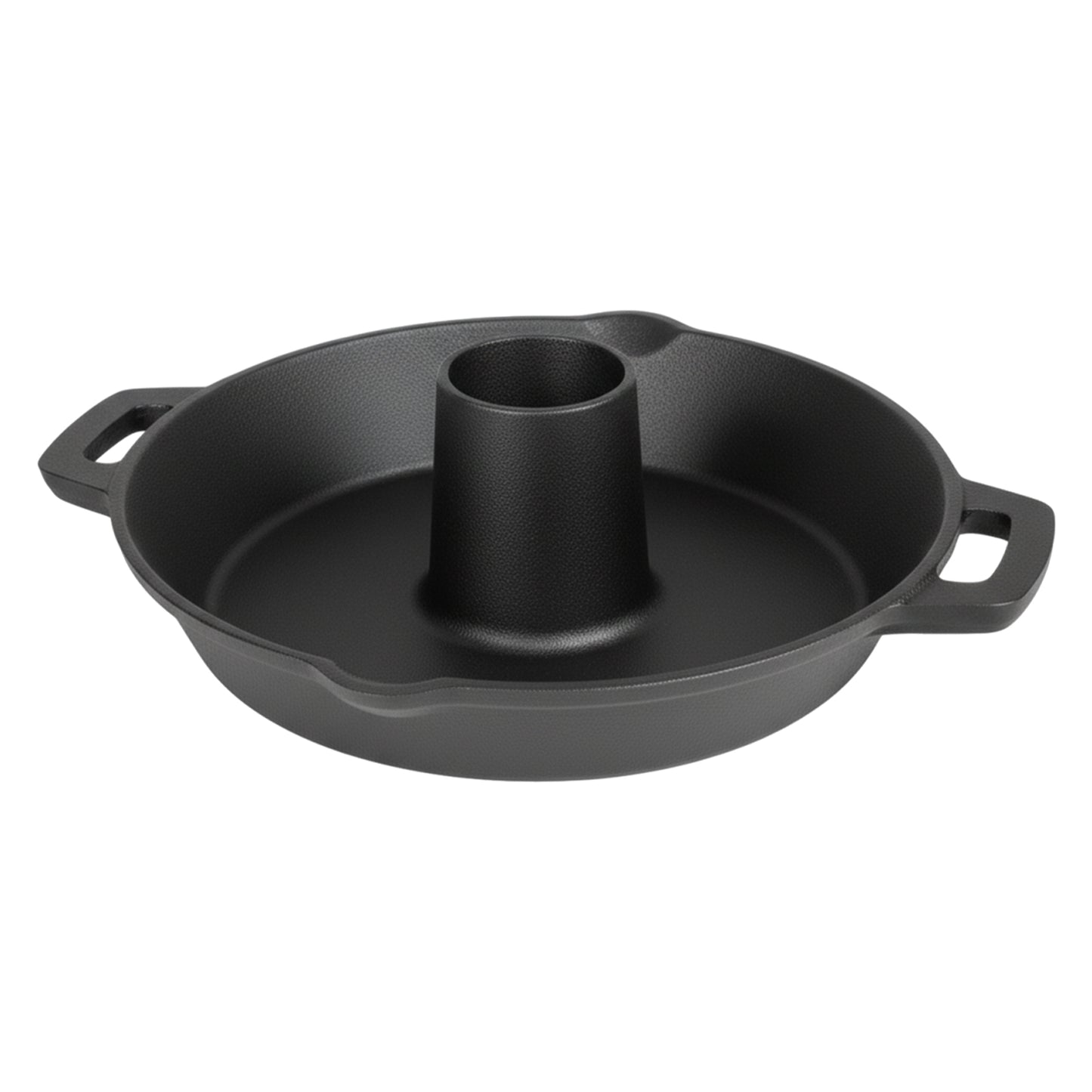 Toque Chicken Roaster Stand Cast Iron BBQ Pan Non Stick Beer Can Turkey Holder