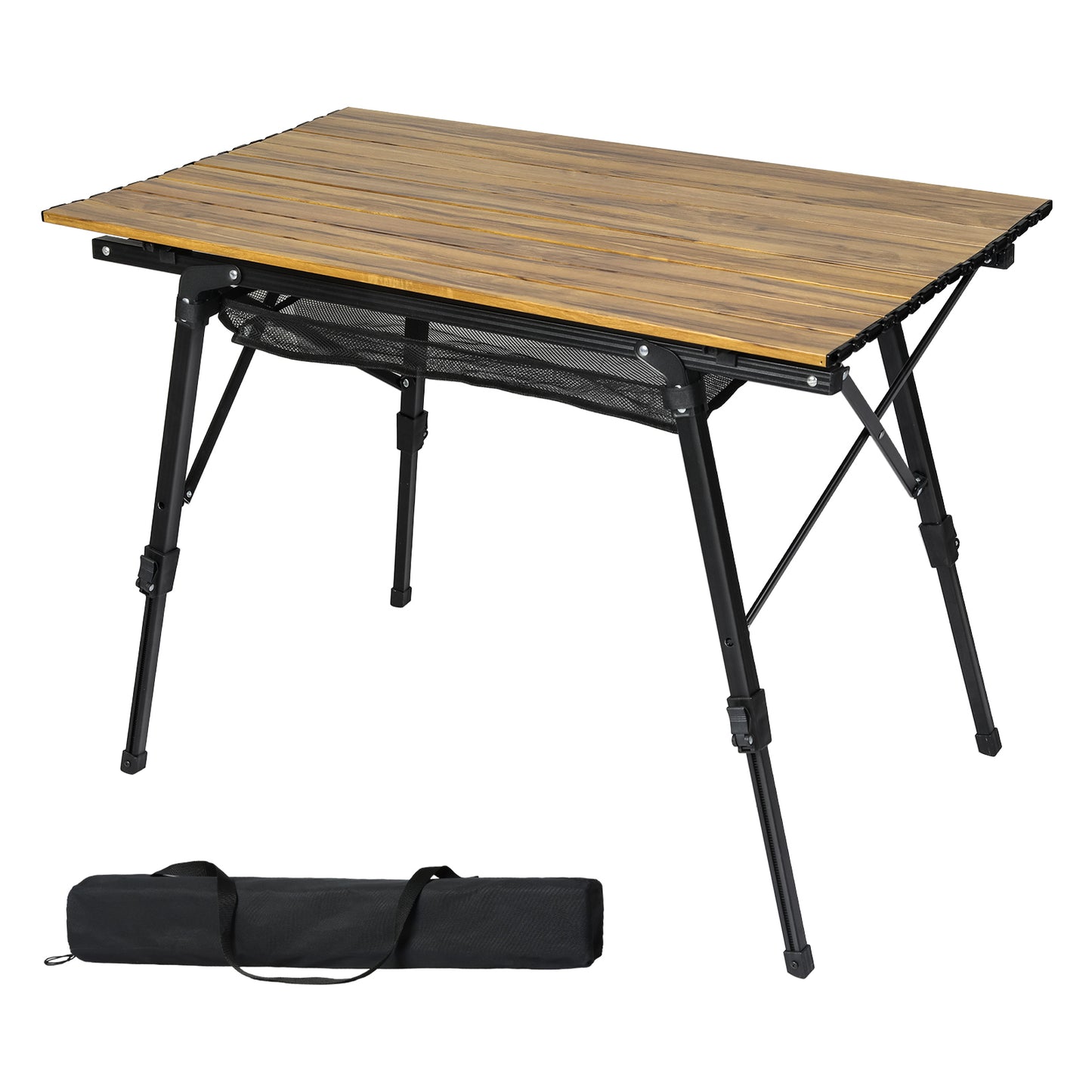 Levede Folding Camping Table Adjustable Height Aluminium Portable Picnic Desk