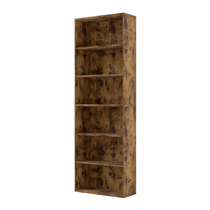 Levede 6 Tier Book Shelf Storage Shelves Bookcase Display Unit Organizer Cabinet