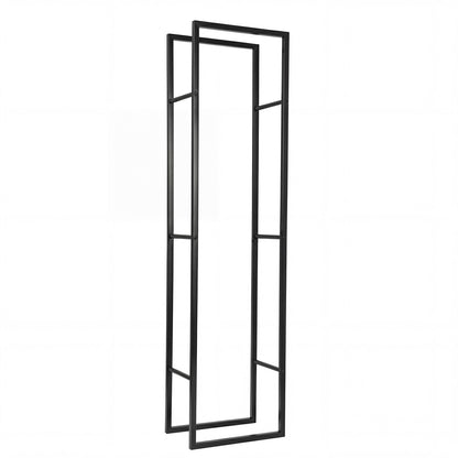 Levede Firewood Rack Steel Outdoor Storage Log Holder Fireplace 40 x 25 x 150cm