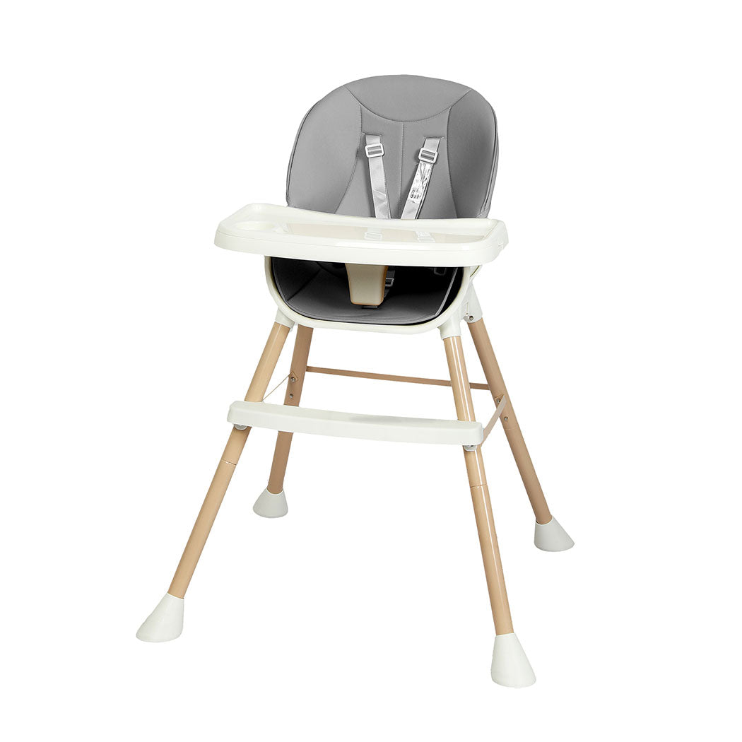 Dekko 6-In-1 Baby High Chair Kids Feeding Eating Seat Removable Adjustable Tray