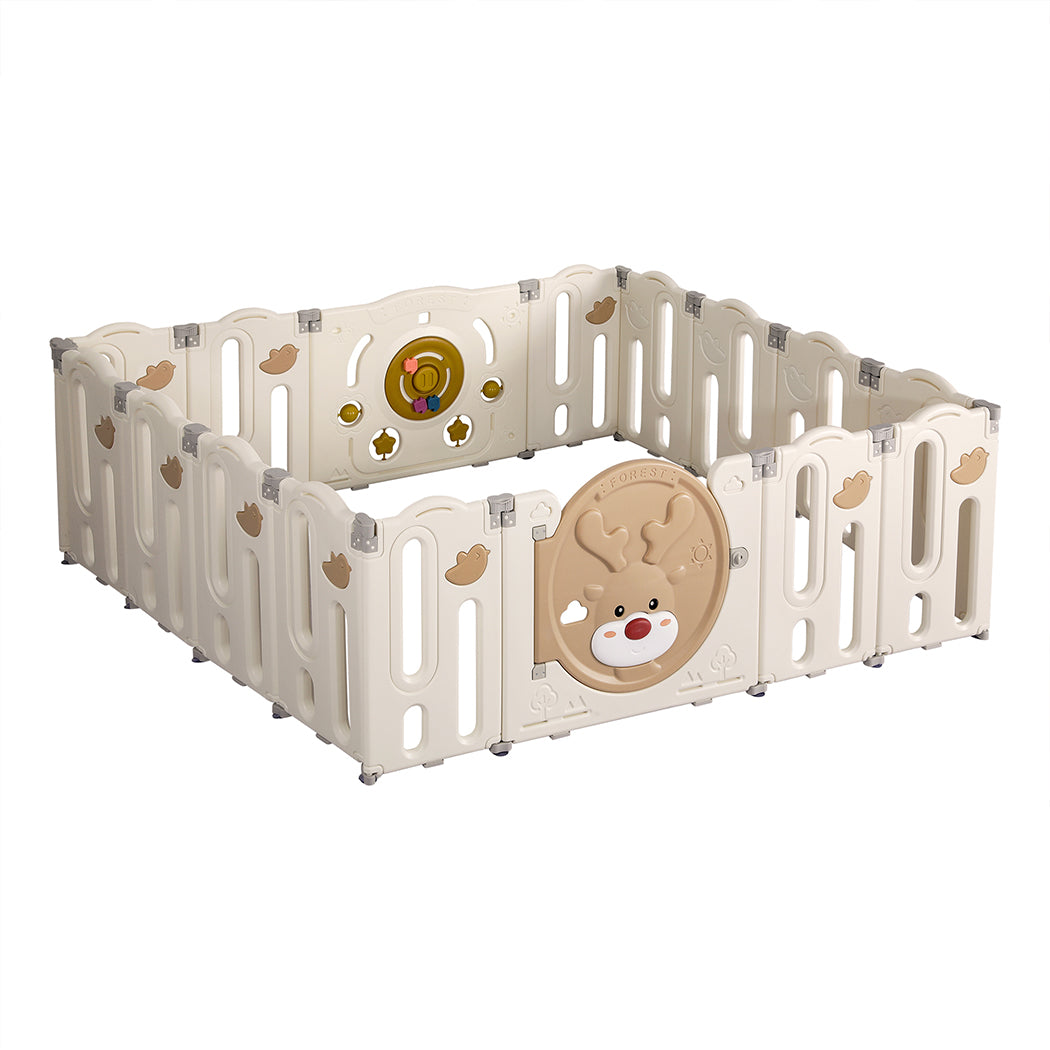 Dekko Kids Playpen Baby Safety Gate Toddler Play Game Toy Foldable Panels