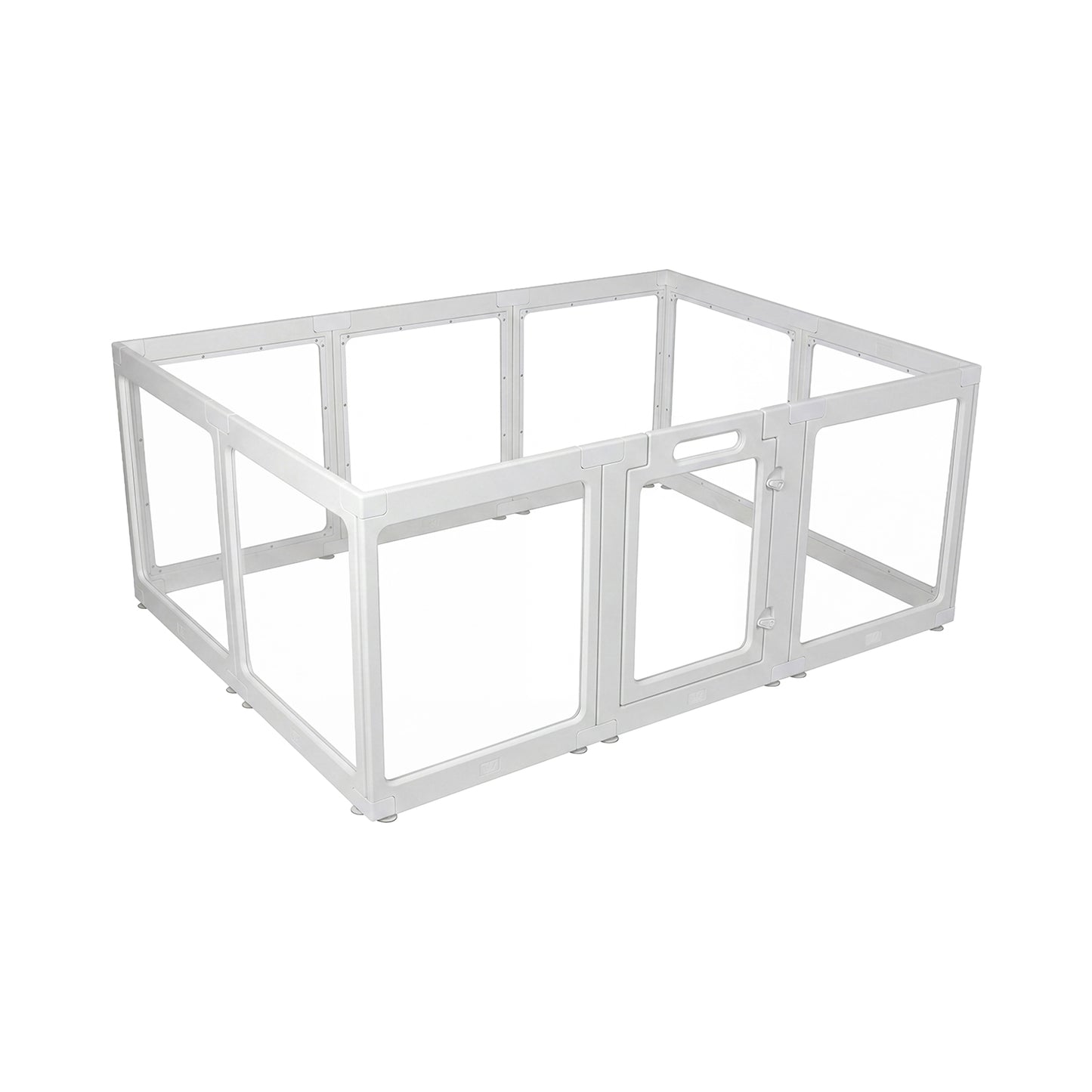 Skylos Dog Pen  Transparent Dog Playpen  153x102x60cm  HDPE Acrylic  White