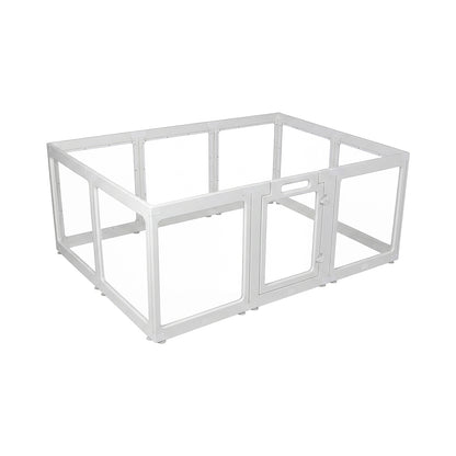 Skylos Dog Pen  Transparent Dog Playpen  153x102x60cm  HDPE Acrylic  White