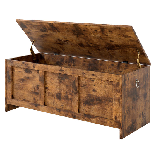 Levede Storage Chest Trunk Wood Blanket Box Toy Organiser Box Ottoman Bench 140L